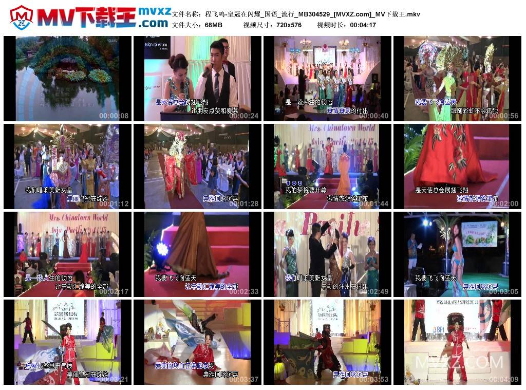 程飞鸣-皇冠在闪耀_国语_流行_MB304529